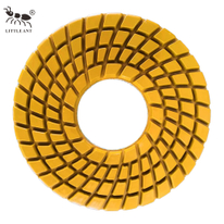 Küçük karınca 250mm 10 inç reçine zemin parlatma pedi Spiral Güç aleti Granit Mermer Terazzo Kuvars