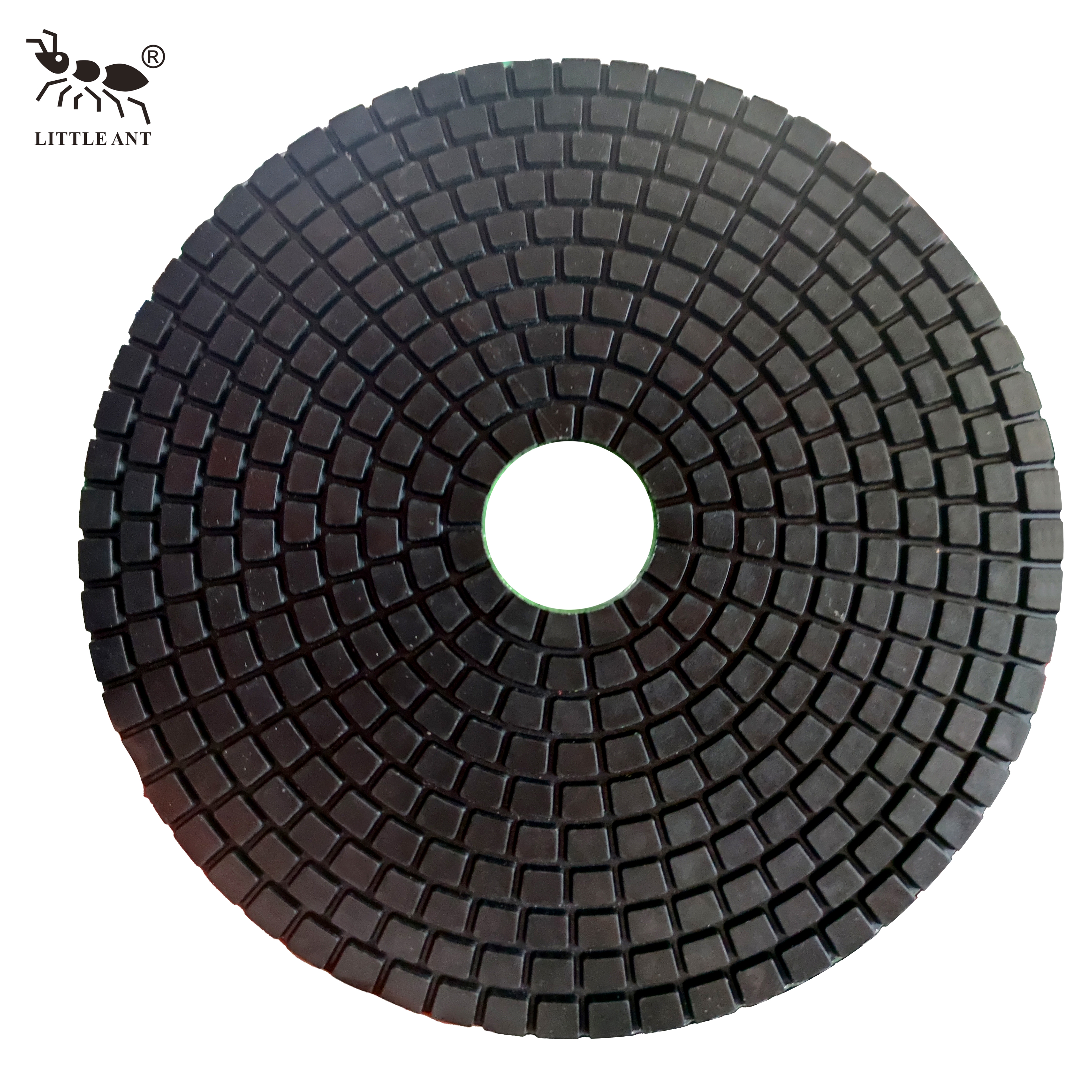 Küçük karınca 230mm 9 inç reçine zemin parlatma ped beton granit mermer terazzo kuvars için büyük delik