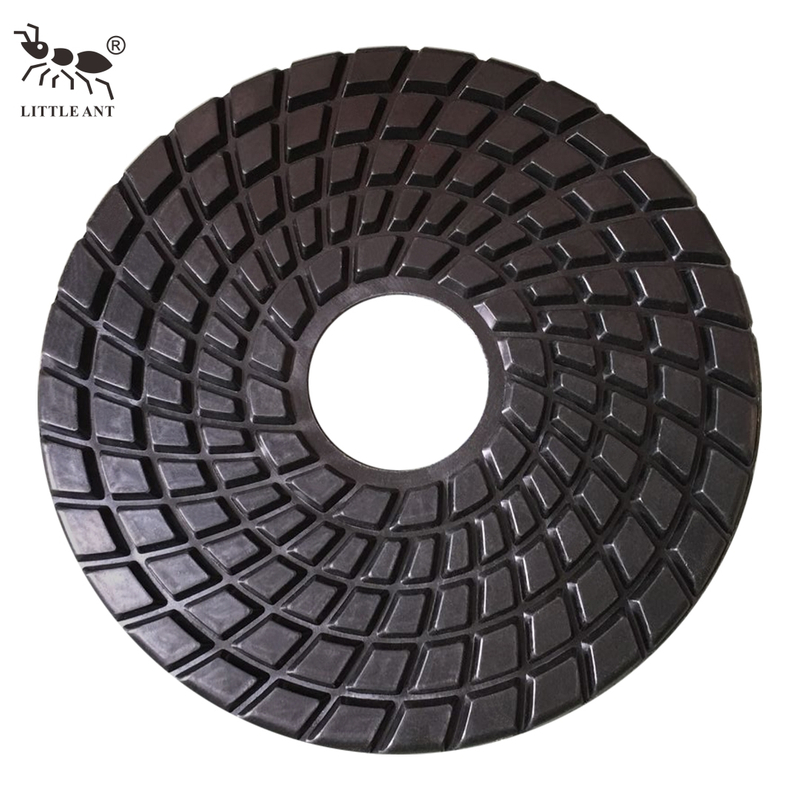 Küçük karınca 300mm 12 inç reçine zemin parlatma ped granit mermer için ıslak terazzo kuvars beton