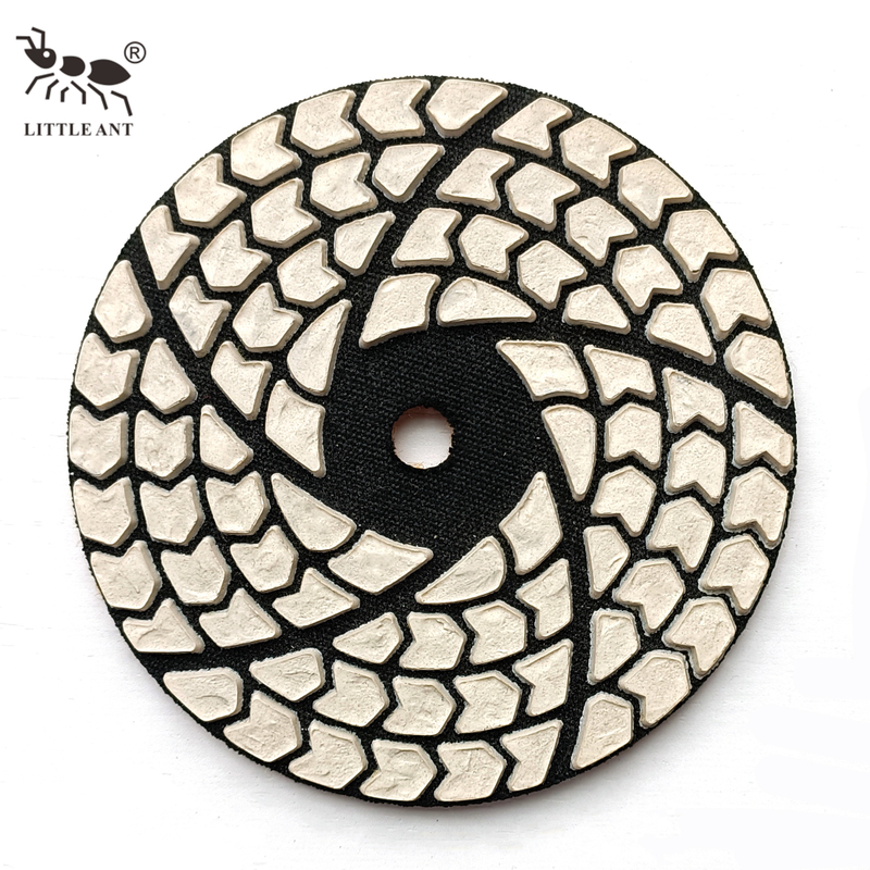 KÜÇÜK ANT 4 İnç Kuru Elmas Parlatma Pedi Mermer Granit El Parlatıcı Taşınabilir Öğütücü